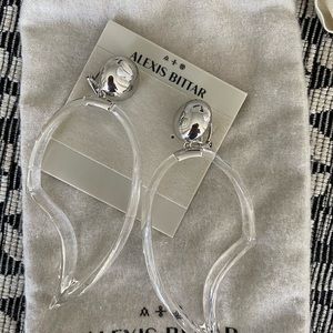 New Alexis Bittar Clear Lucite earrings